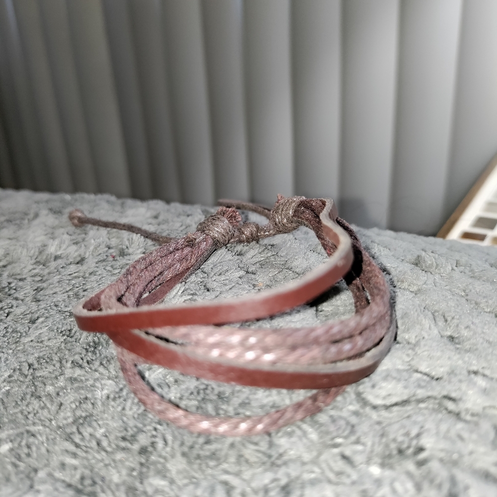 Vintage Leather bracelet-$5 add on